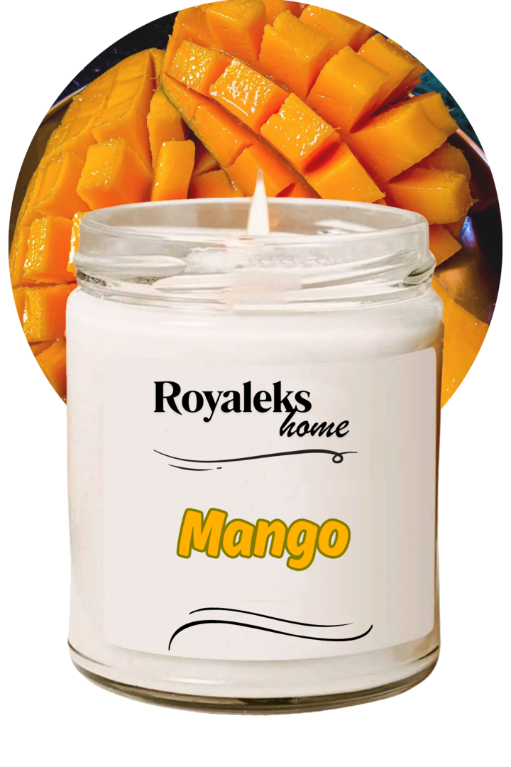 Doğal Özel Seri Kokulu Dekoratif Kavanoz Mum 210 cc - Mango Esansı - RYL