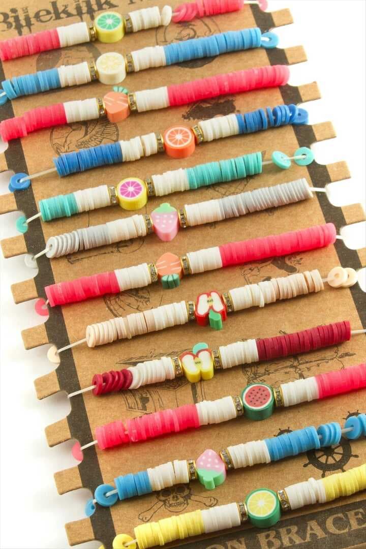 Meyve Fimo Boncuk Bileklik