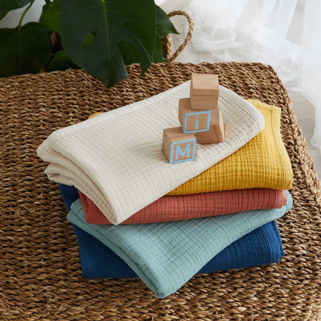 ARBABABY %100 ORGANİK PAMUK 4 KATLI MÜSLİN BEBEK BATTANİYESİ - KİREMİT RENGİ