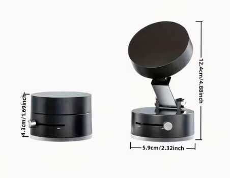 Mıknatıslı Katlanabilir Telefon Tutucu - Torpido ve Cam Uyumlu