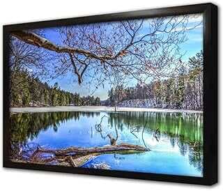 Muhteşem Göl Çerçeveli Cam Tablo 20x30 cm CA20869