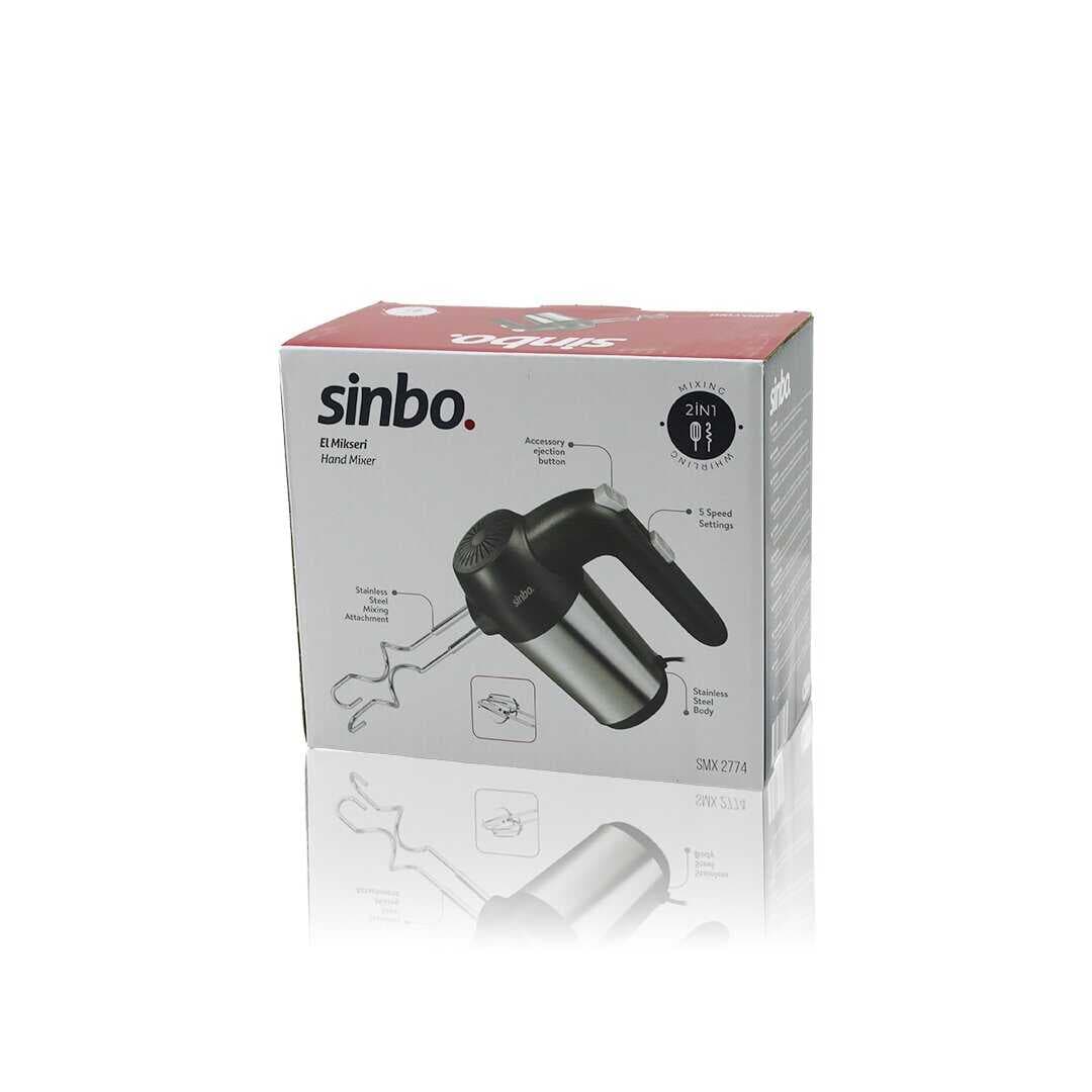EL MİKSERİ 2İN1= KARIŞITMA - ÇIRPMA APARATI 5 KADEME HIZ AYARI PASLANMAZ ÇELİK GÖVDE 200W SMX-2774 (5430)