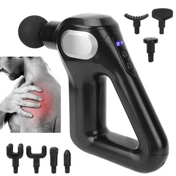 Gri LCD Sporcu Egzersiz Masaj Aleti 8 Başlıklı KH-750 (5430)