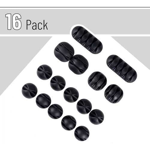 Yapışkanlı Kablo Sabitleyici Düzenleyici 16'lı Paket