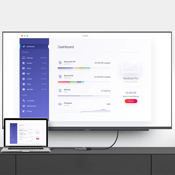 ALLY USB-C input DP output 4K Dönüştürücü Adaptör 60H-(5775)