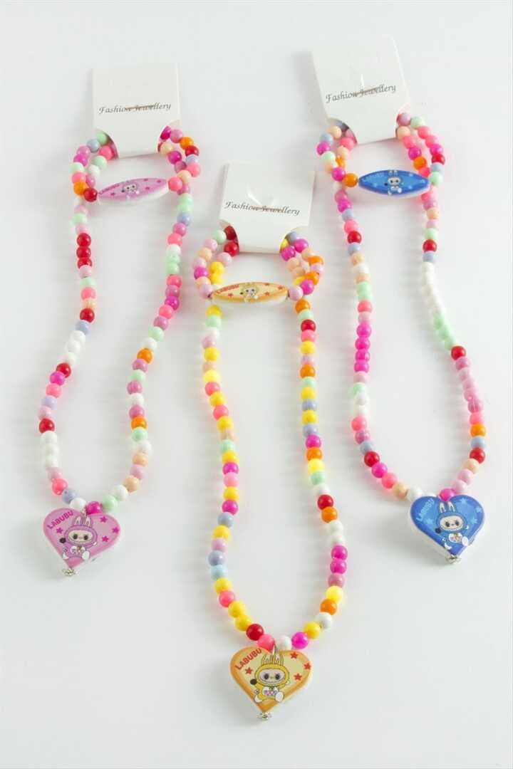 Labubu Boncuk Çocuk Set Kolye