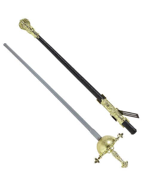 Nessiworld Kostüm Partisi Plastik Zararsız Zorro Kılıcı Şövalye Kılıcı 62 cm