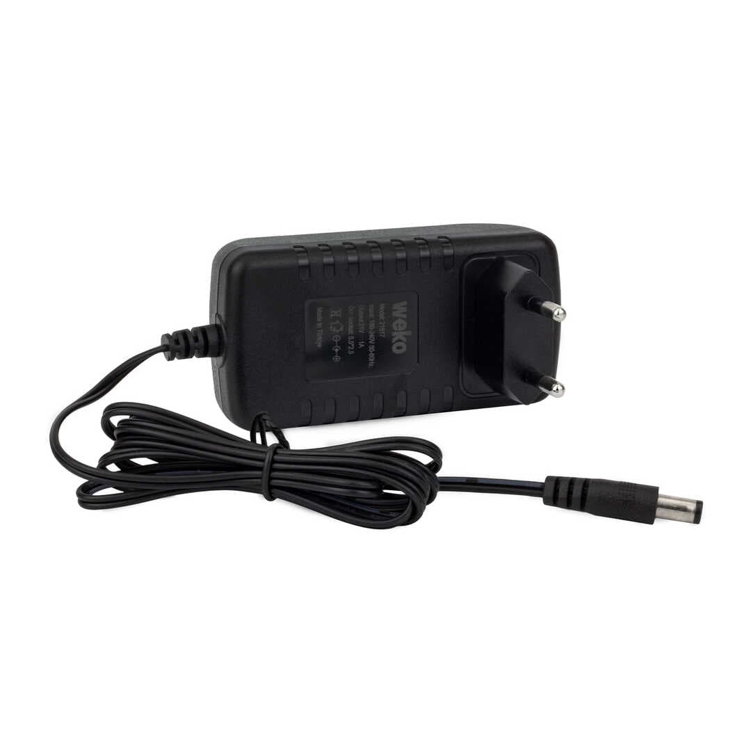 21 VOLT - 1 AMPER 5.5*2.5 UÇLU YERLİ ÜRETİM ŞARJLI MATKAP ADAPTÖRÜ (4767)