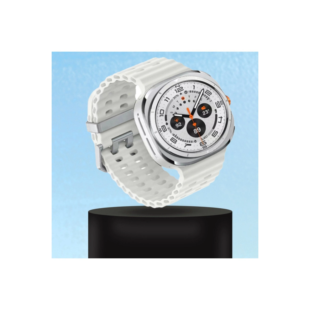 Watch 7 Ultra Kr417 Rug Silikon Kordon (SAAT DEĞİLDİR) - Pudra