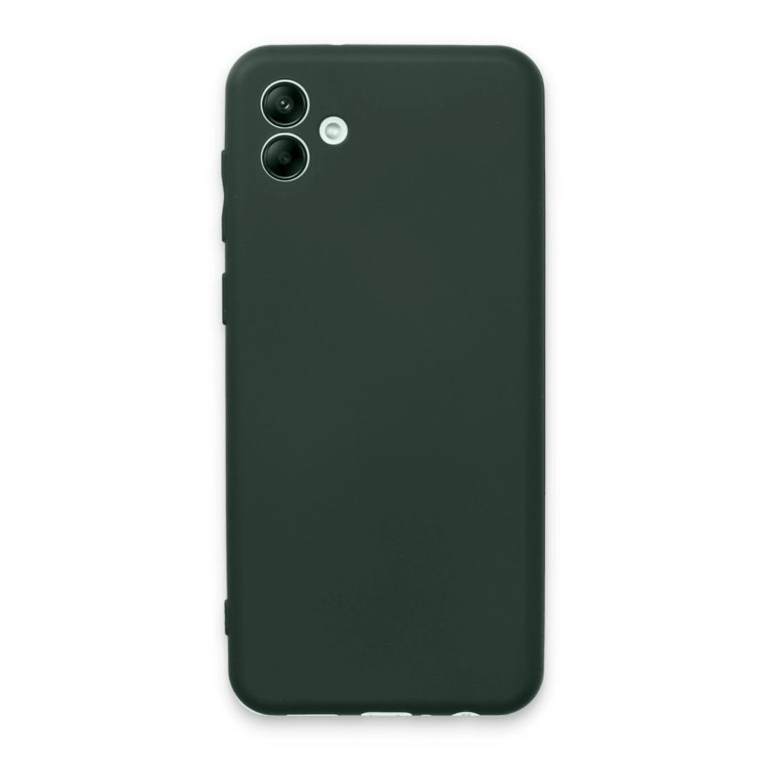 Samsung Galaxy A04e Kılıf First Silikon - Koyu Yeşil