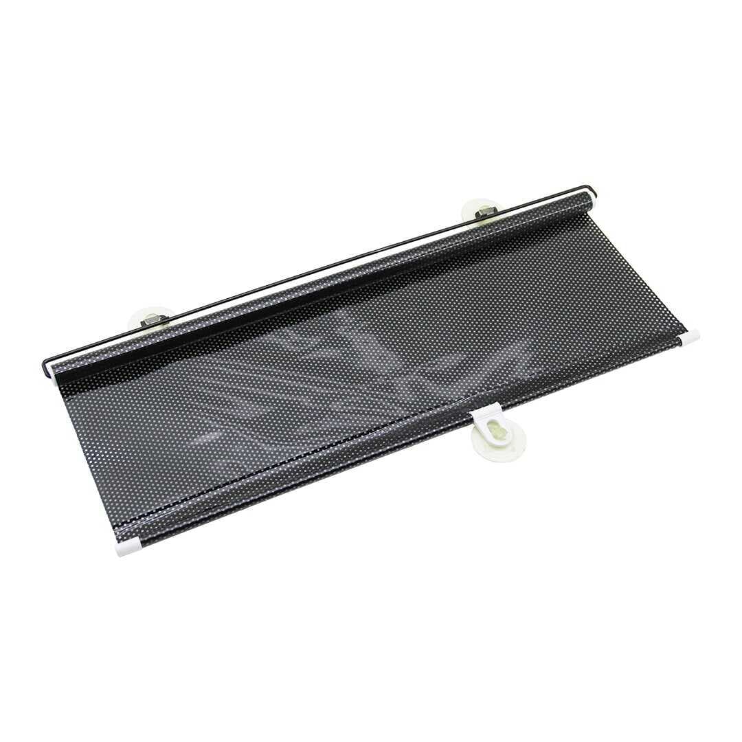 OTO-ARAÇ - EV - OFİS CAM PANELİ GÜNEŞLİK PVC PERDE MAKARALI AÇ-KAPA 58X125CM VANTUZLU MONTAJ (5430)