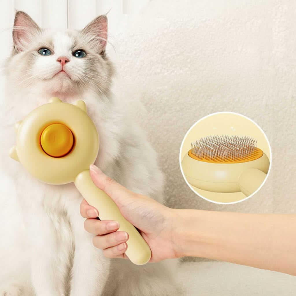 Pati Tasarımlı Otomatik Temizlenen Evcil Hayvan Fırçası (5430)