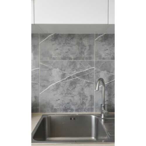 30x30 Antrasit Mermer Desenli Duvar Sticker