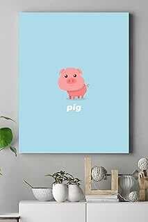 (16727) Küçük Domuz Çocuk Odası Kavas Tablo 40 x 60