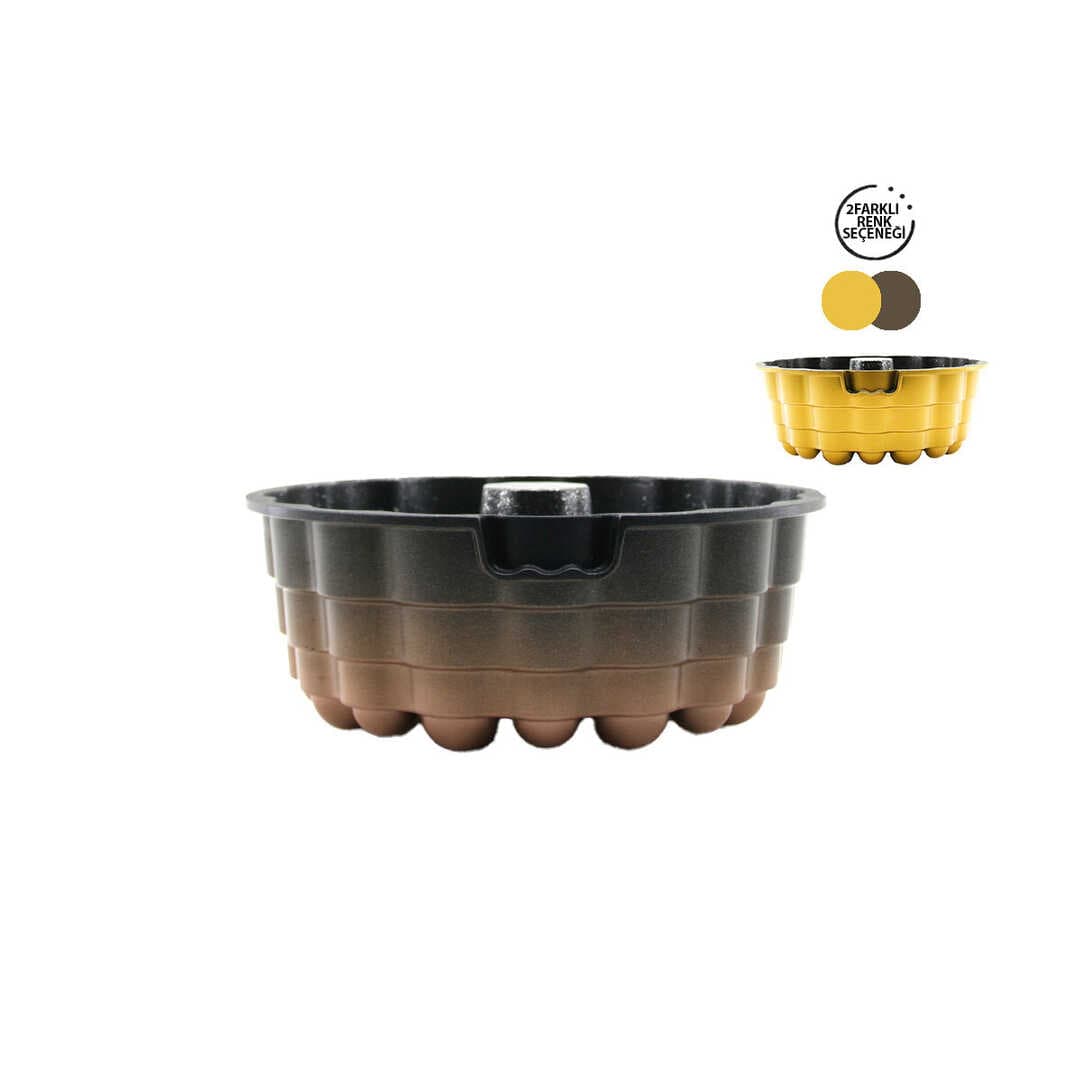 DÖKÜM GÖBEKLİ KEK KALIP ATOM ÇAP: 26CM - DERİNLİK: 8CM (5430)