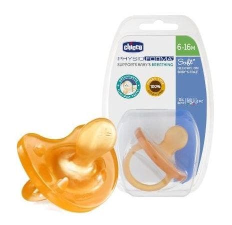 Chicco Physio Soft Kauçuk Emzik 6-16M Tekli