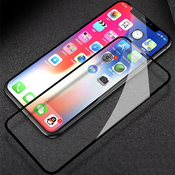 WK İPhone 12/12 Pro 6.1 Kingkong Curved Tempered Cam Ekran Koruyucu-(5775)