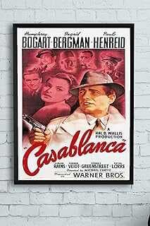 (10392) Casablaca-kazablaka Film Afişi Çerçeveli Tablo (50x70cm)