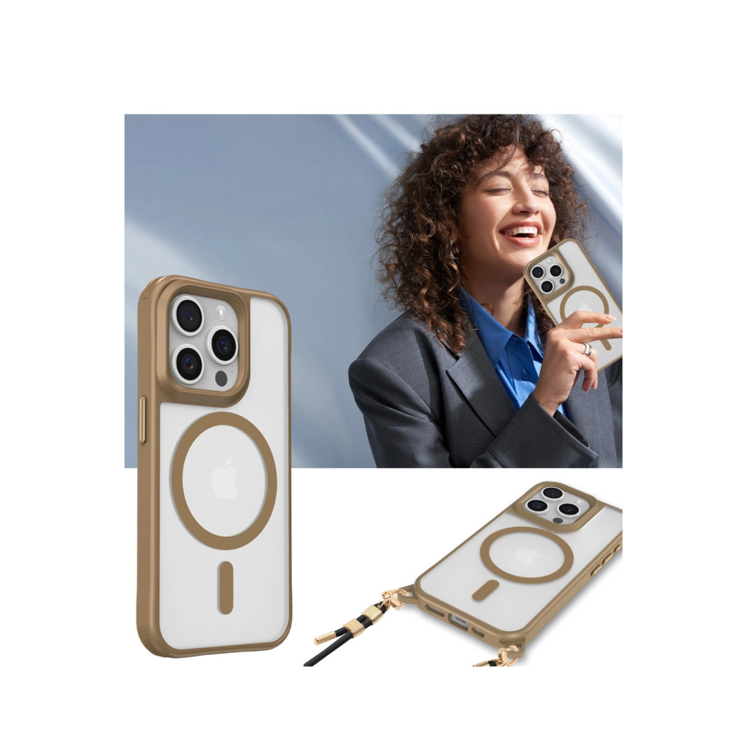 Apple İphone 14 Pro Max Kılıf Enka Magsafe Silikon Kılıf - Şeffaf