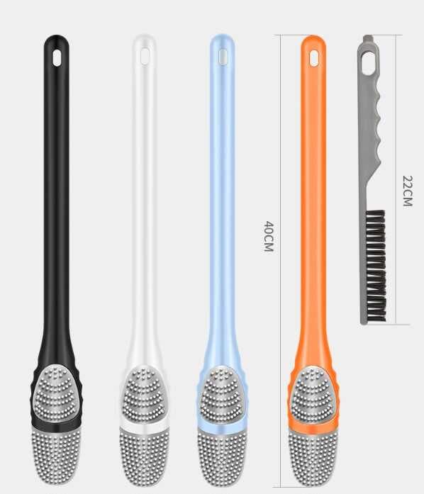 Ördek Tasarımlı Silikon Tuvalet ve İnce Detay Fırçası
