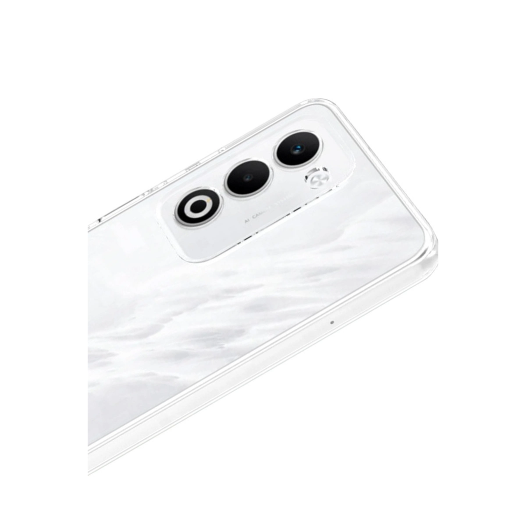 Oppo A5 4g Lüx Şeffaf Silikon - Şeffaf