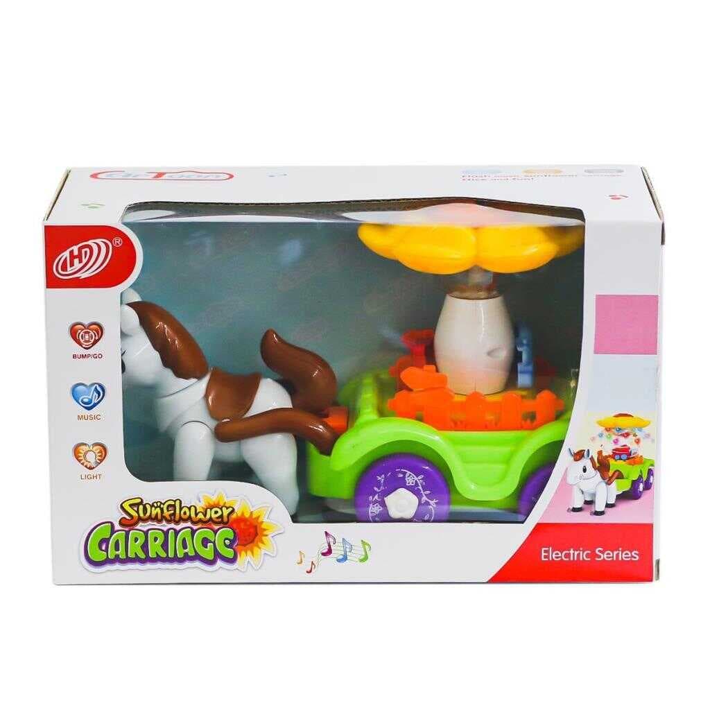 Nessiworld HD9009A Sesli ve Işıklı  Ay Çiçeği Atlı Fayton -Prestij Oyuncak