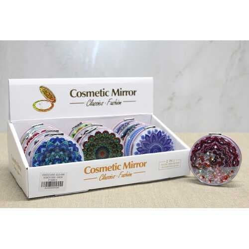 Mandala Desenli Hareketli Sulu El Aynası - Model 6