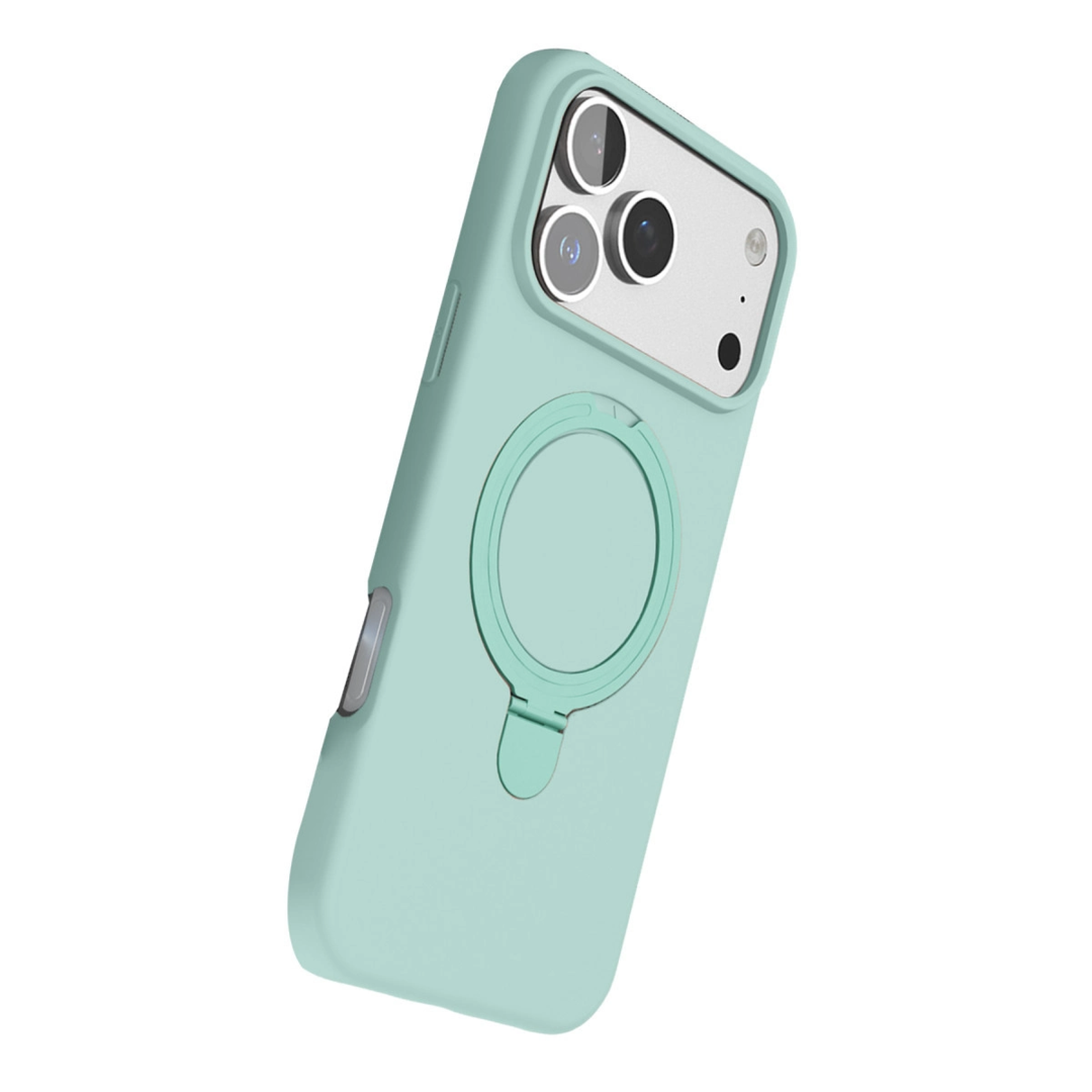 Apple İphone 17 Pro Regal Magsafe Standlı Kapak - Su Yeşili