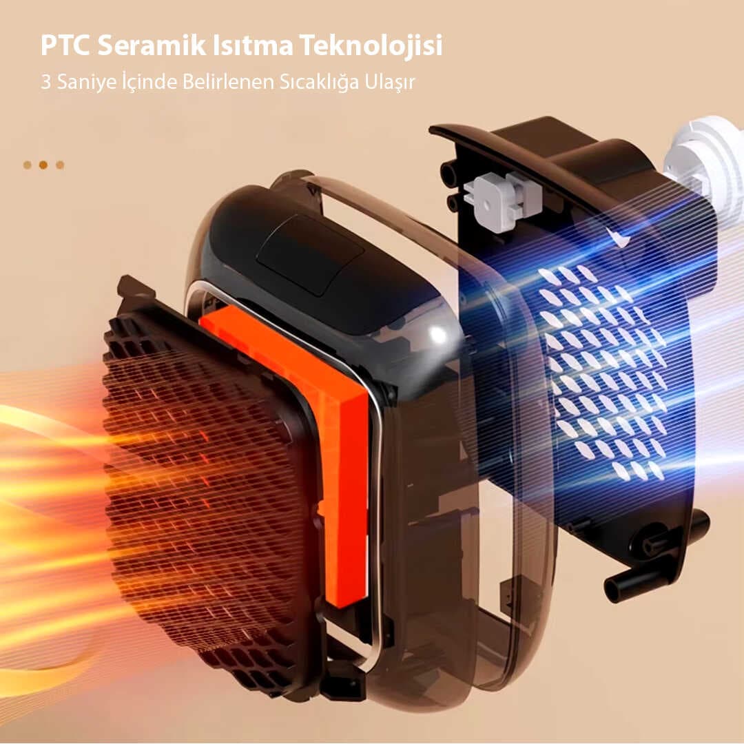 800 WATT PRİZ TİPİ UZAKTAN KUMANDALI TAŞINABİLİR ISITICI (ZAMANLAYICI) (OM-1210) (4767)