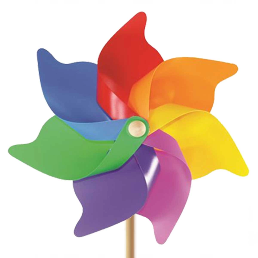 Nessiworld 7 Kanat 35 cm Gök Kuşağı Rüzgar Gülü