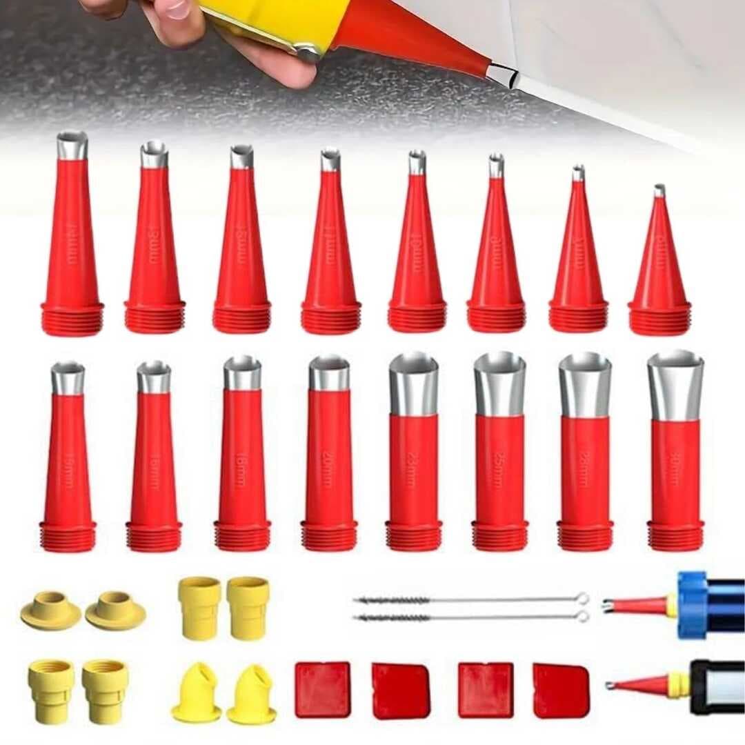 30 Parça Silikon Kalafat Mastik Alet Seti Mastik Ucu (5430)