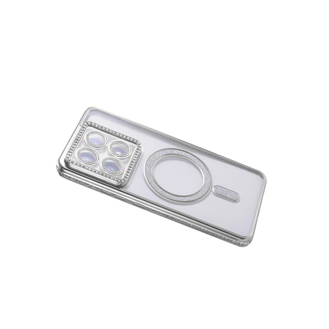 Xiaomi Mi 14t Pro Joke Simli Magneticsafe Kılıf - Gümüş
