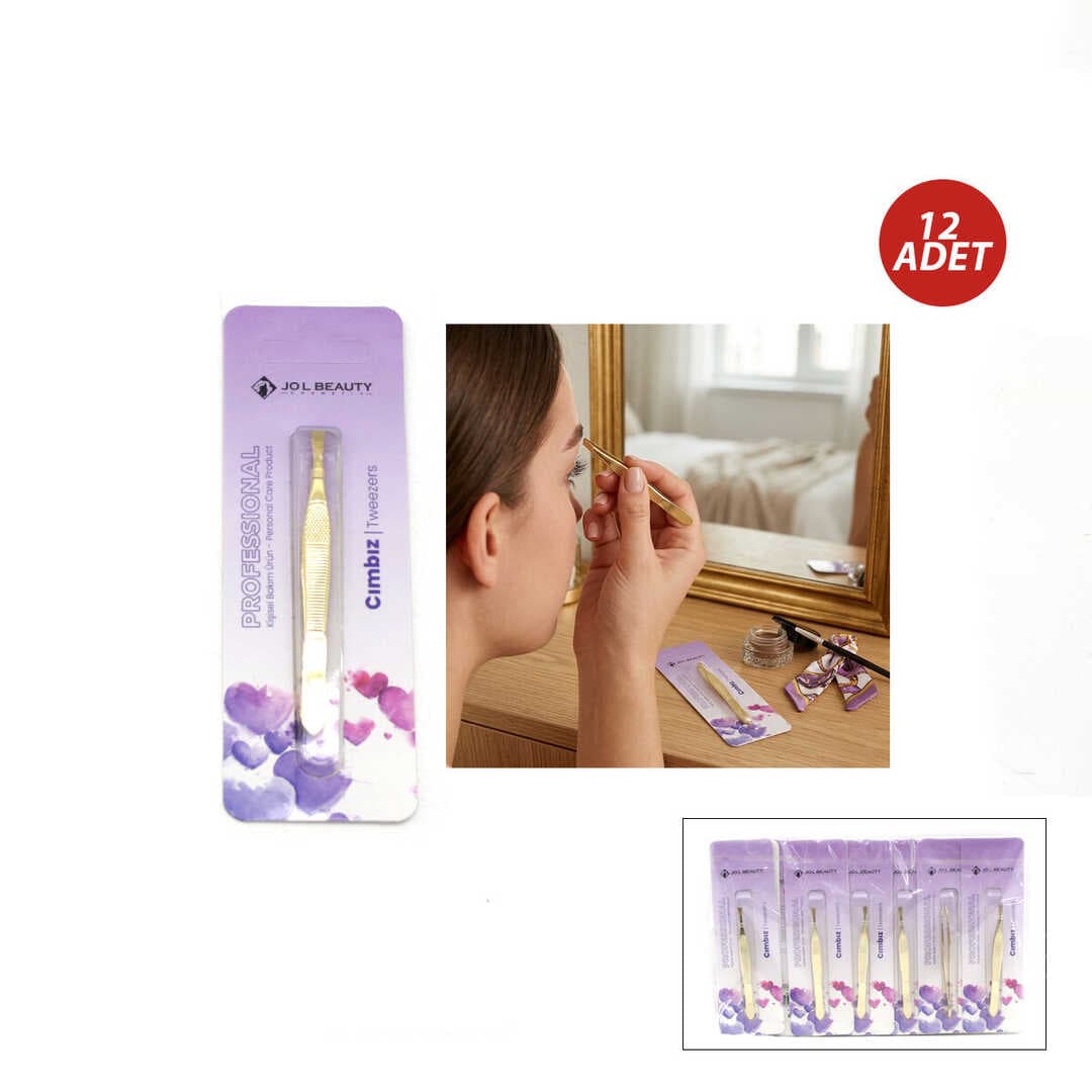 12 ADET SARI CIMBIZ (5430)