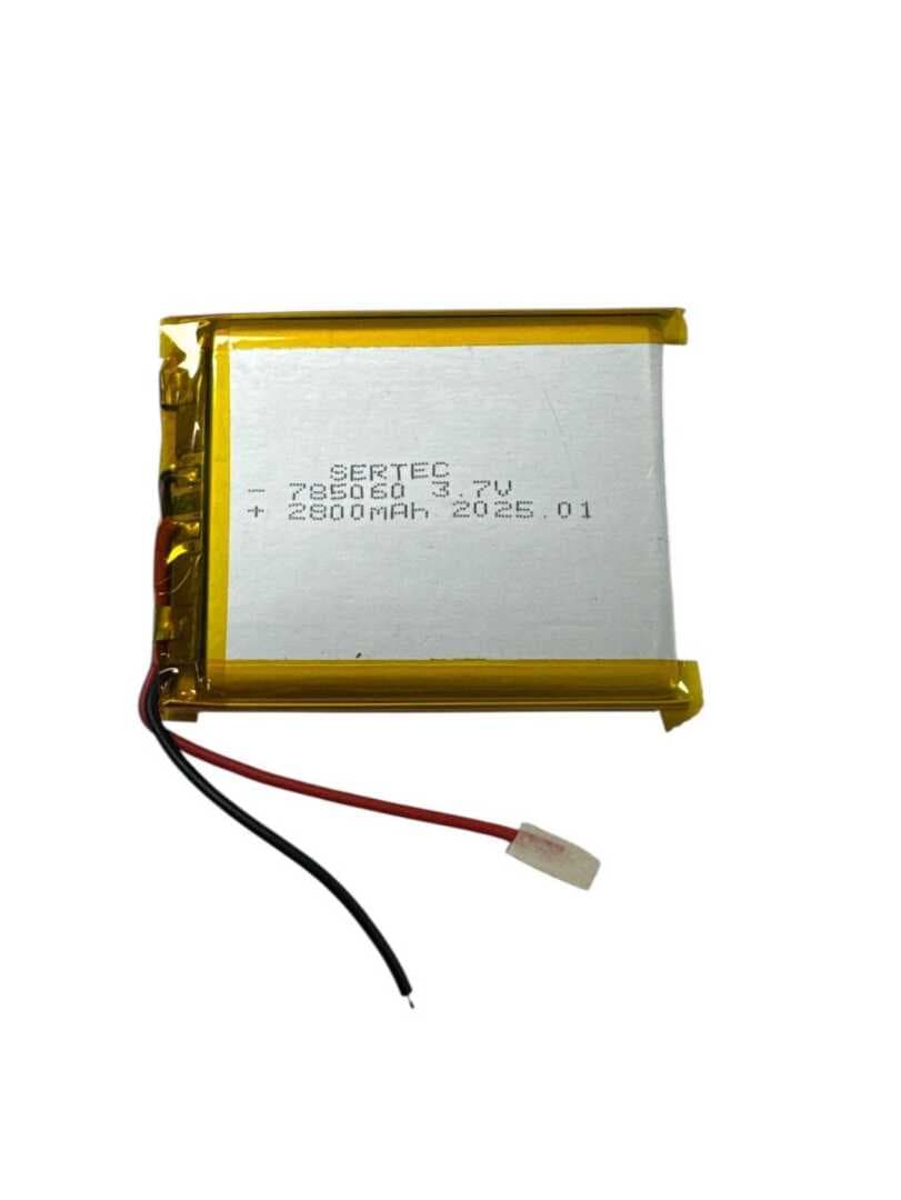 785060 3.7V 2800mAh Li-Polymer Pil Devreli/1.5A (477477)