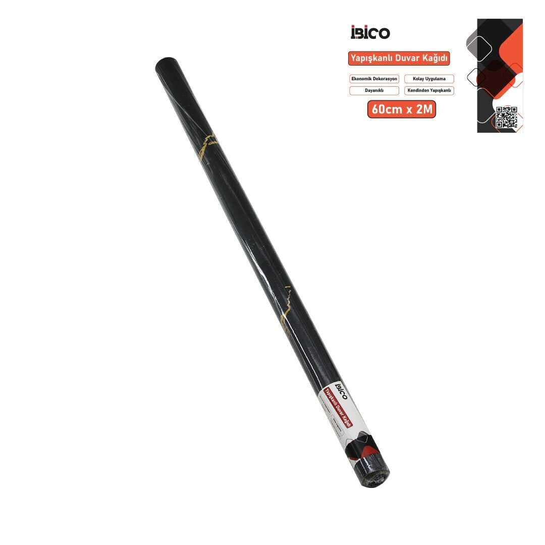 2MT X 60CM SİYAH MERMER DESENLİ TEZGAH ÜSTÜ FOLYO STİCKER - DUVAR KAĞIT KENDİNDEN YAPIŞKANLI - EKO DEKORASYON - DAYANIKLI (5430)