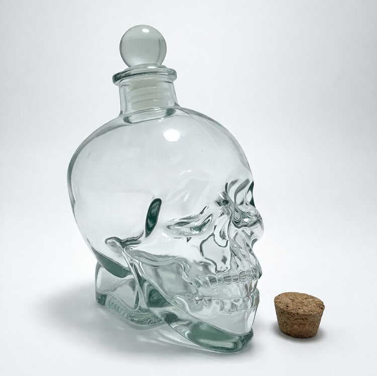 Cam Kurukafa İçecek Şişesi 14 cm