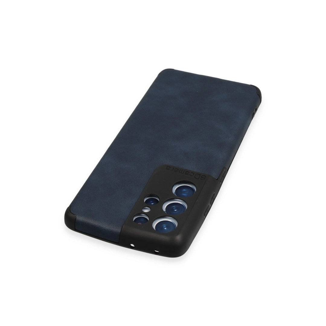 Samsung Galaxy S21 Ultra Kılıf Loop Deri Silikon - Lacivert