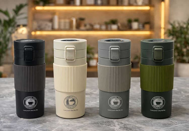 350 ml Paslanmaz Çelik Dereceli Termos Mug Bardak