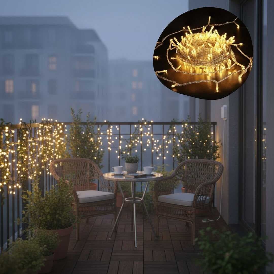 Günışığı Renk 5 Farklı Işık Modlu 10 Metre Eklemeli Dekor Boncuk Model Dekoratif Led (5430)