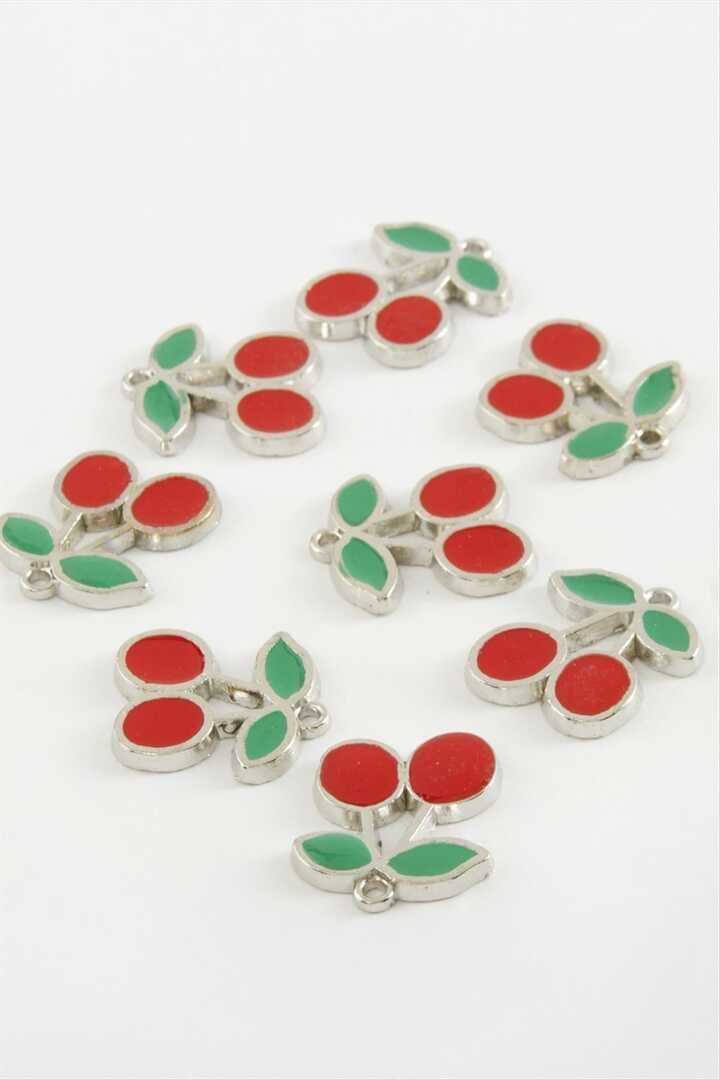 Kiraz Tek Kulplu Mineli Bileklik ve Kolye Ucu Aparatı 1 Adet