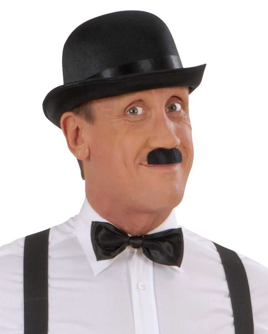 Charlie Chaplin Stil Yetişkin Şapkası – Siyaelon Parti Şapkası