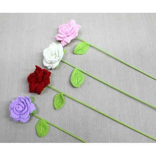 El Örgüsü Tekli Gül