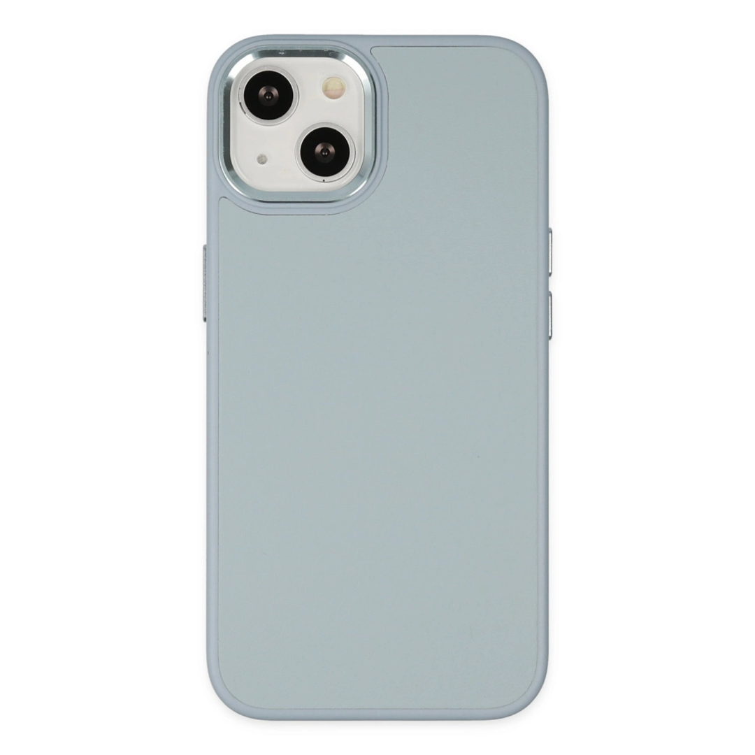 Apple İphone 14 Plus Kılıf Asya Deri Silikon - Sierra Blue