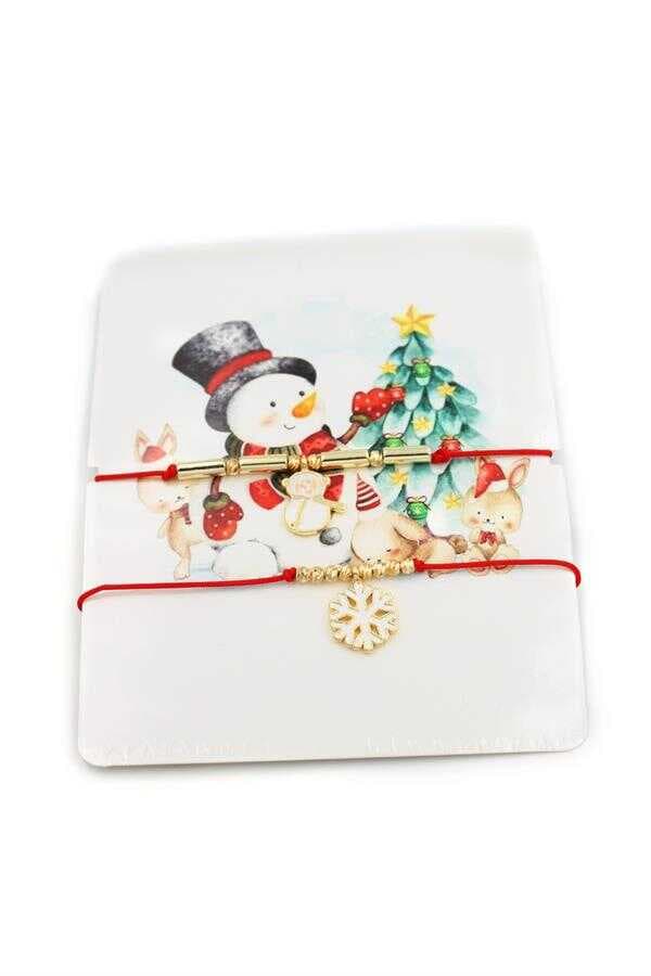 Yeni Yıl İp Bileklik - Kırmızı