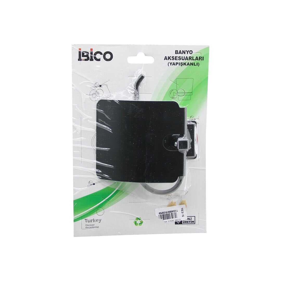 SİYAH   METAL   GENİŞ KAPAK   WC KAĞITLIK   YAPIŞKANLI MONTAJ BNY-703G (5430)