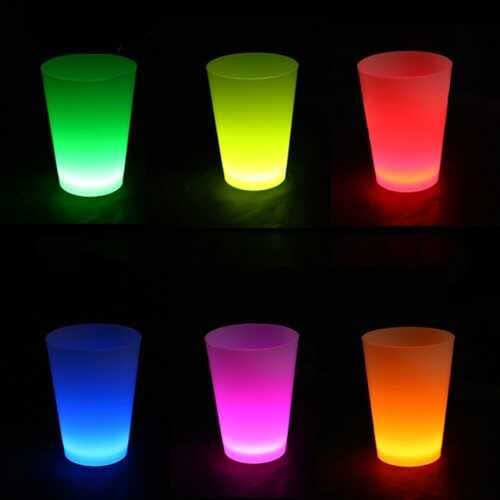 Neon Parti Glow Bardak 1.5 oz Karışık Renk 1 Adet Tekli
