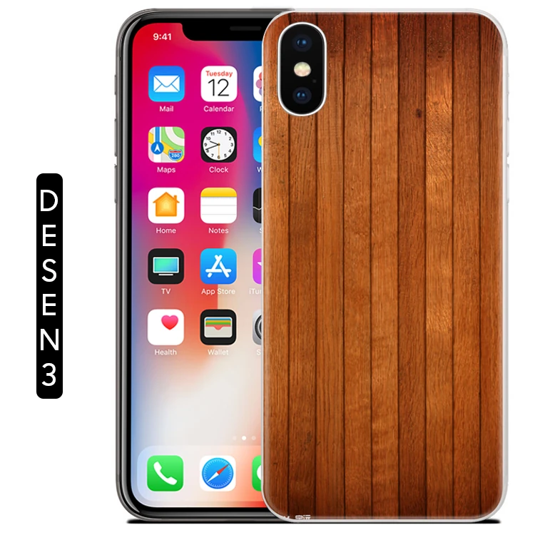 Ally İphone X Xs Mermer Desenli Soft Silikon Kılıf-(5775)