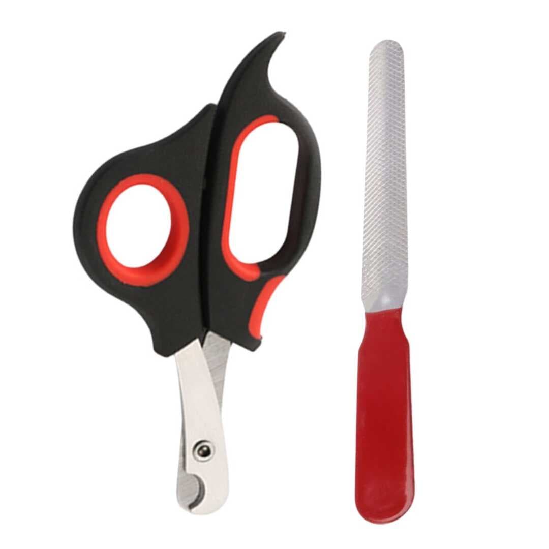 Evcil Hayvan Tırnak Makası Ve Törpü Seti Manikür Pedikür Pati Bakım Aleti Kaymaz Sap (5430)