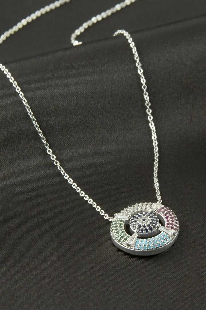 Dümen Zirkon Taşlı Kolye