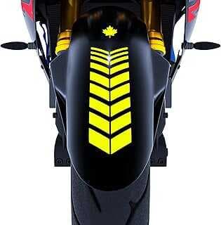 Çıar Extreme 2 Adet Sport Motosiklet Çamurluk Floresa Sarı Kask Sticker